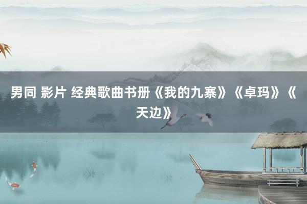 男同 影片 经典歌曲书册《我的九寨》《卓玛》《天边》